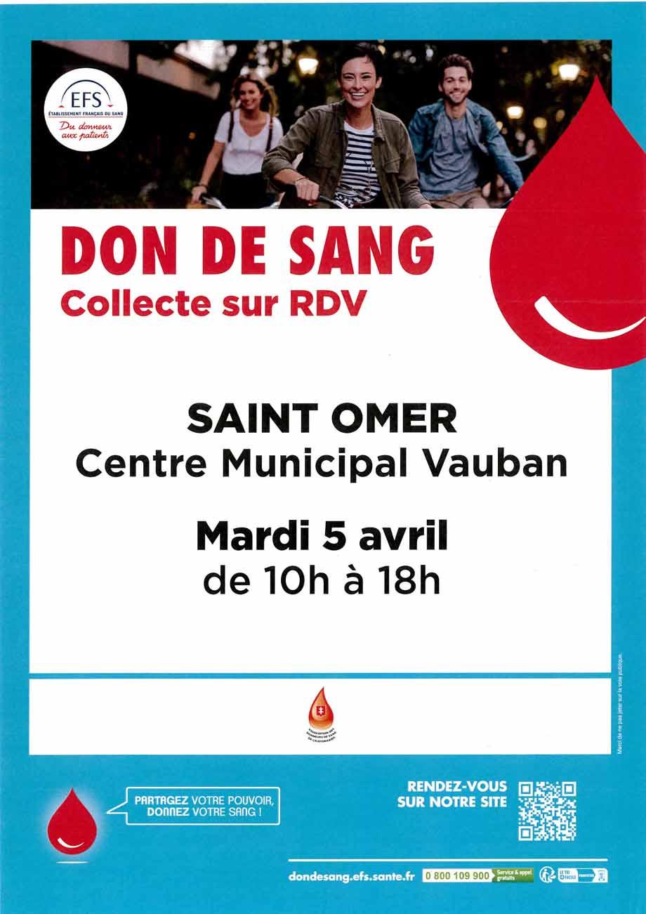 Don de sang 5 avril