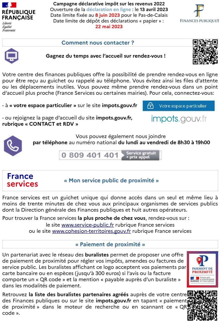 Flyer comment nous contacter campagne ir 2023 copie