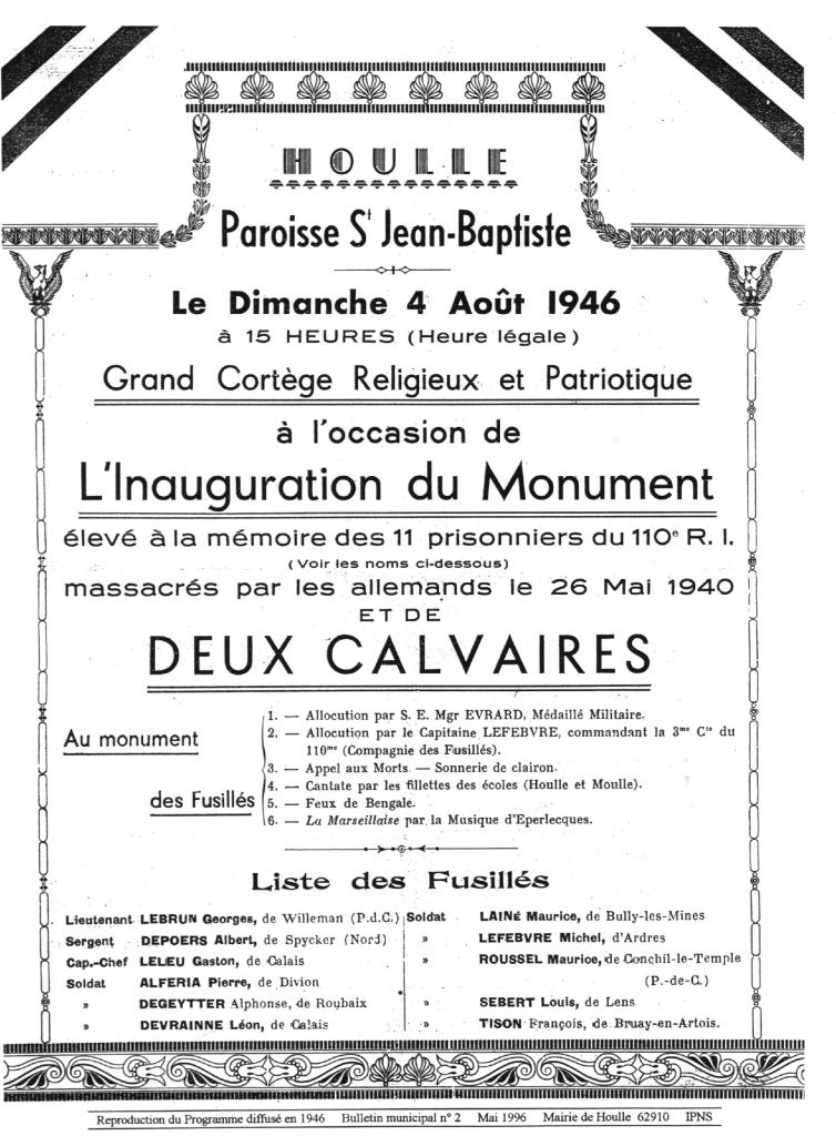 HOULLE PROGRAMME 1946_1
