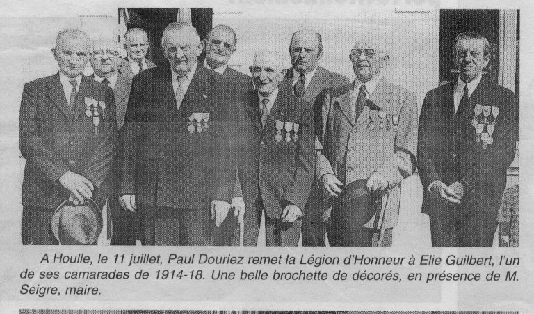 Houlle Remise médaille 11 juillet 1976