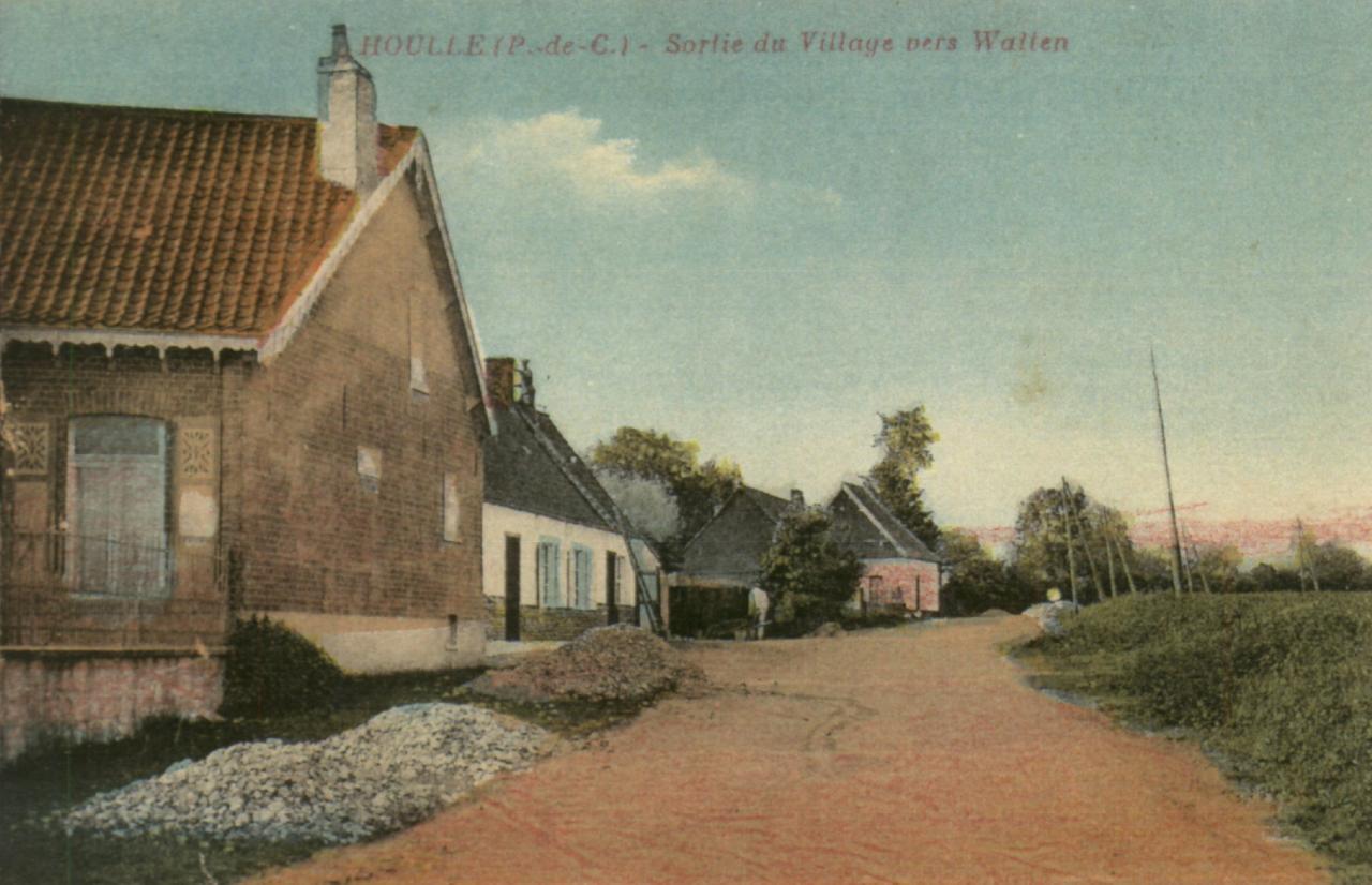 HOULLE SORTIE DU VILLAGE, VERS WATTEN