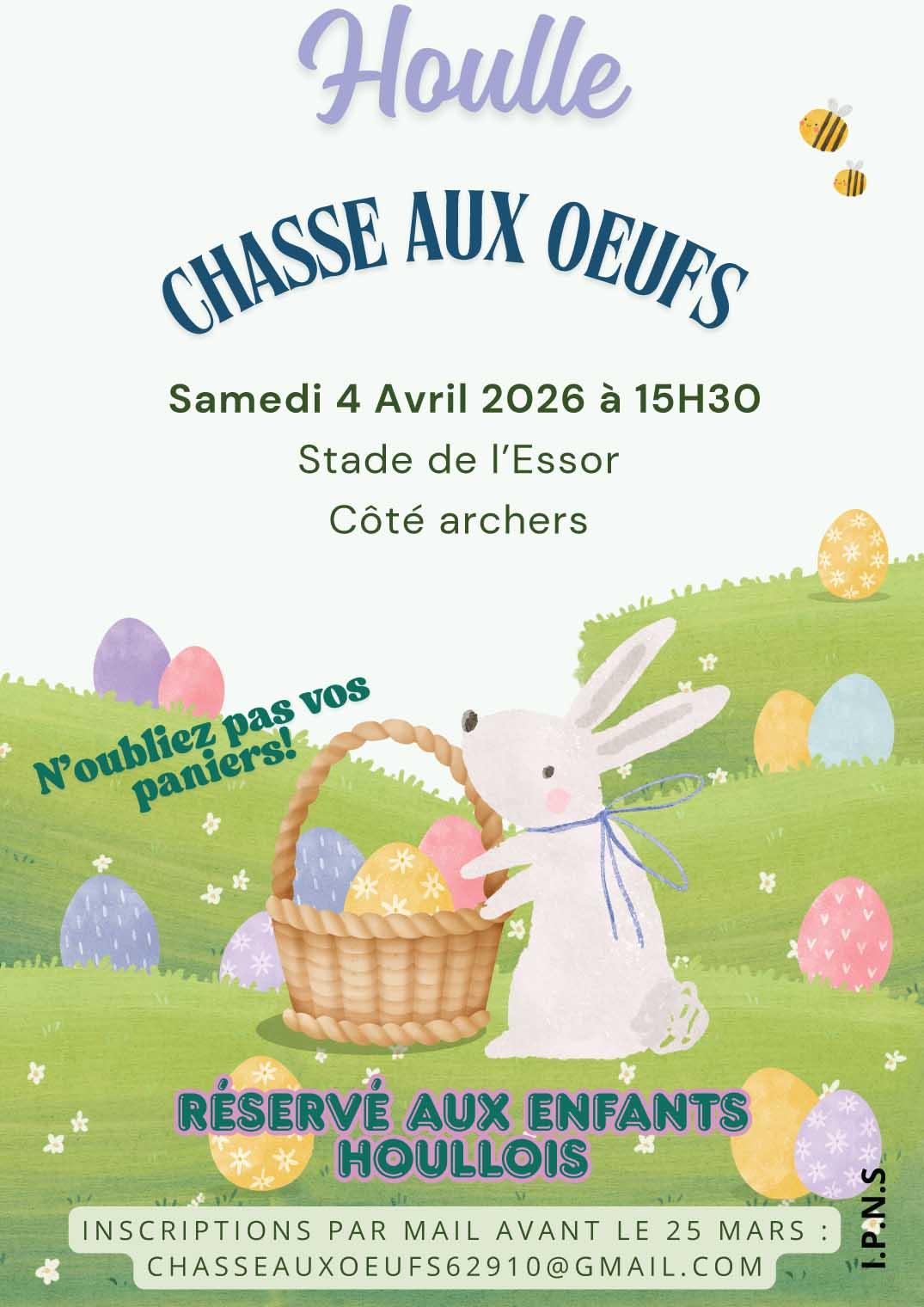 Affiche chasse aux oeufs houlle