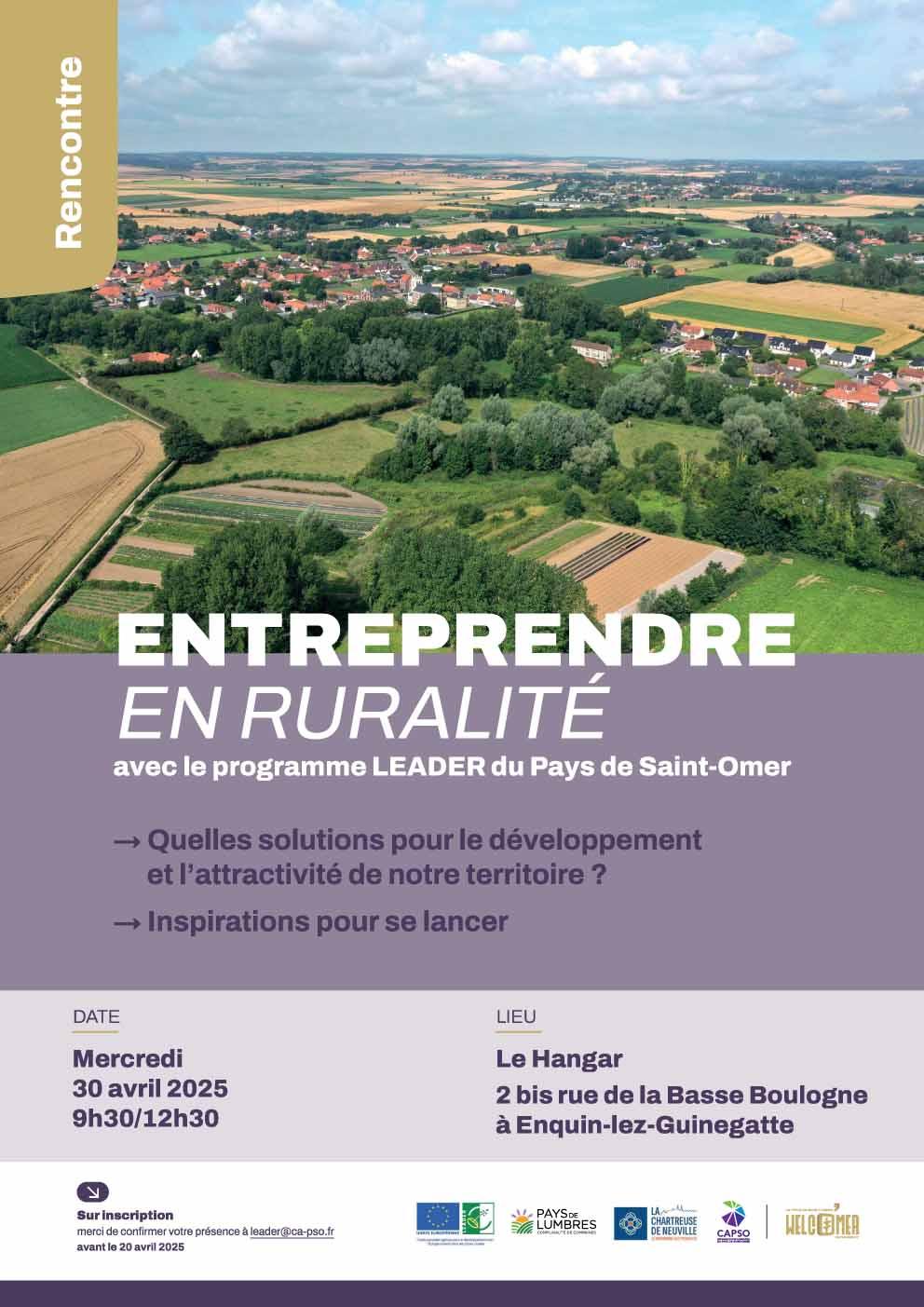 Affiche entreprendre en ruralite