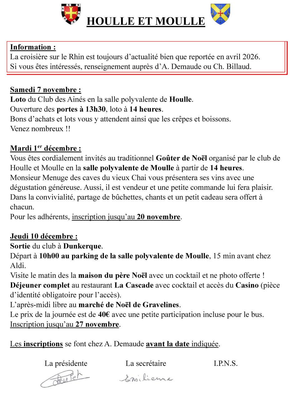 Aines houlle et moulle prog 23 oct 2026