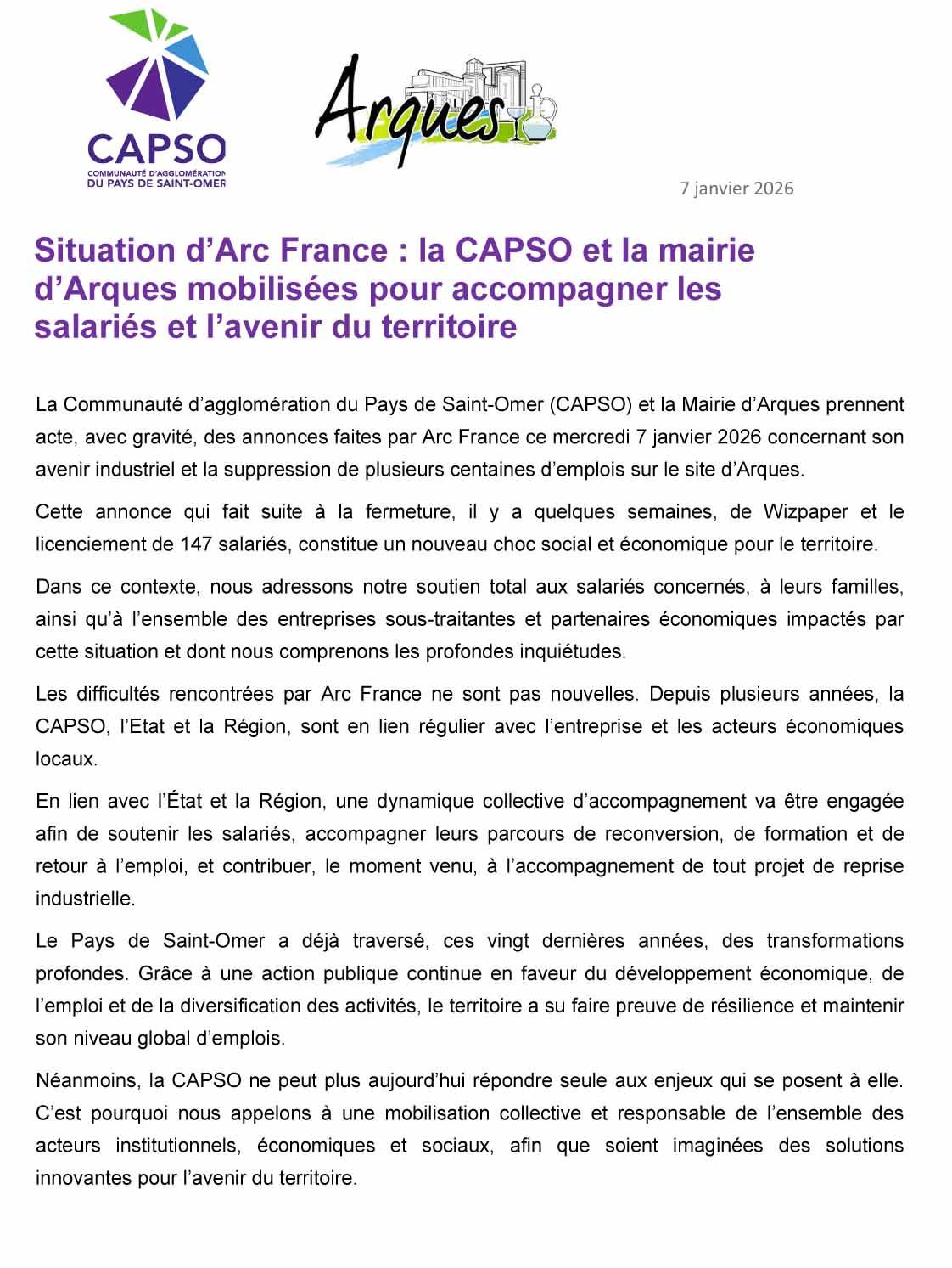Arc france en grande difficulte va etre placee en redressement judiciaire