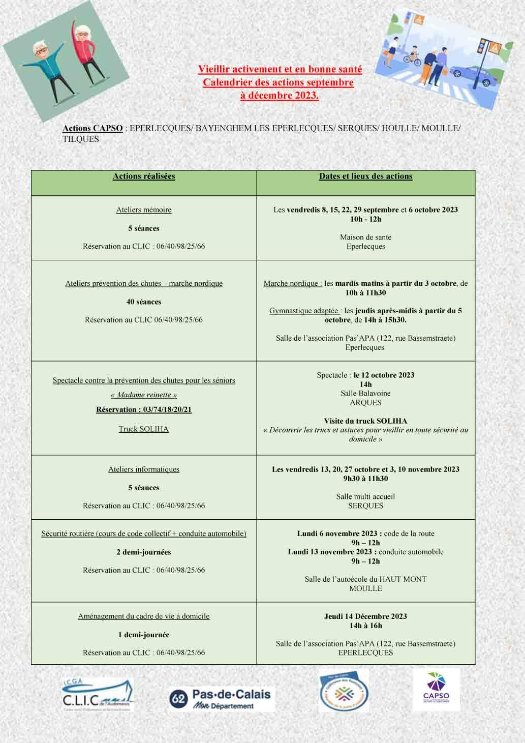 Calendrier copil sept a dec 2023