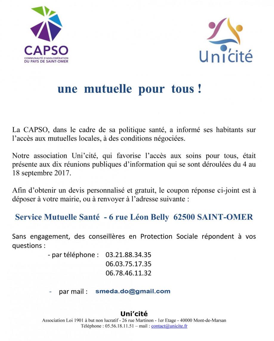 Capso unicite courrier information 1