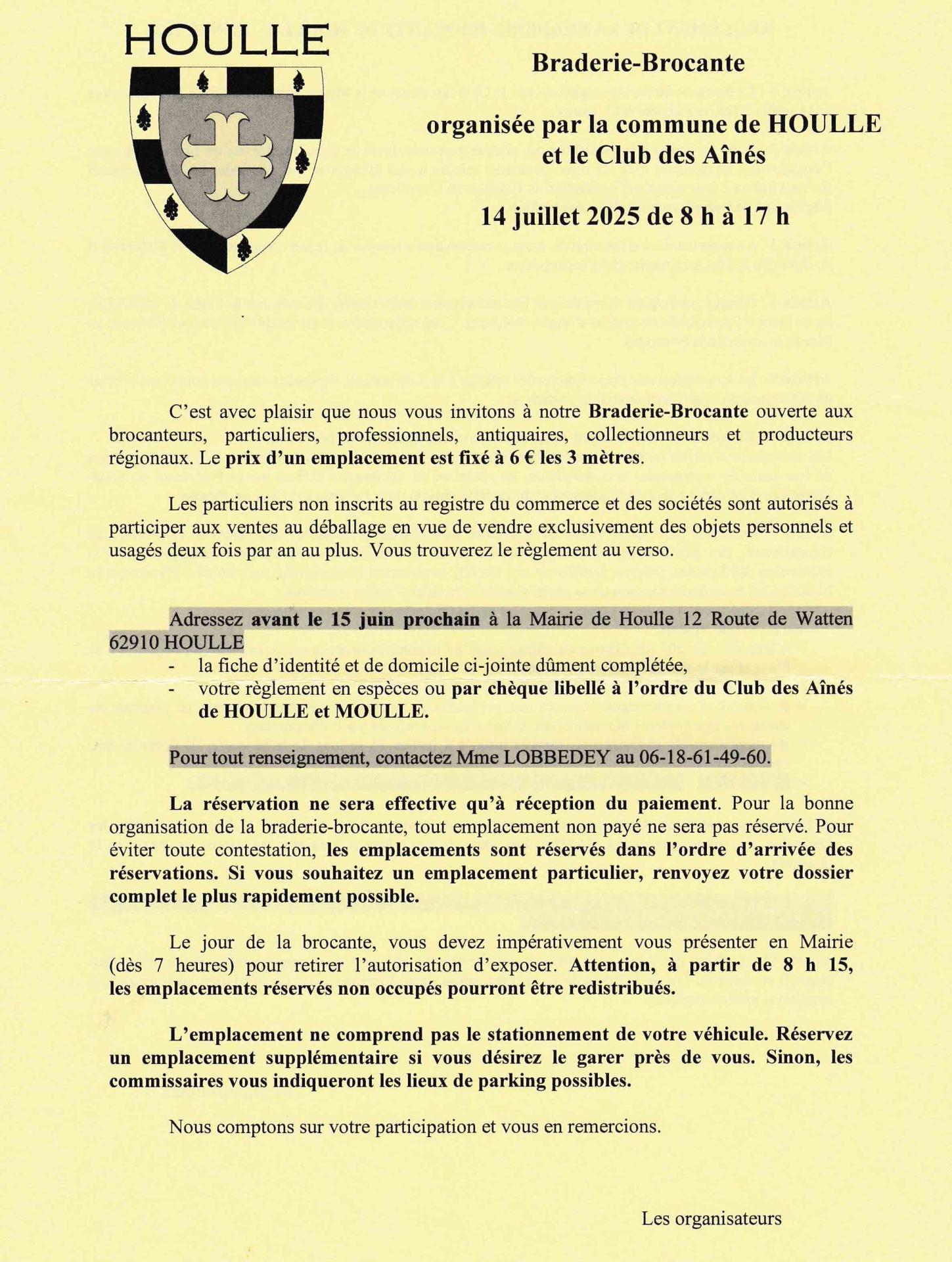 Documents d inscription brocante 2025 1