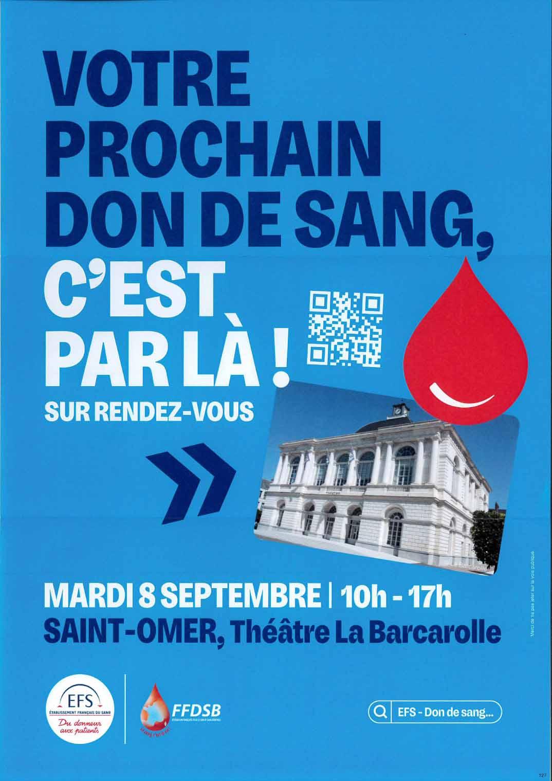 Don de sang 8 septembre