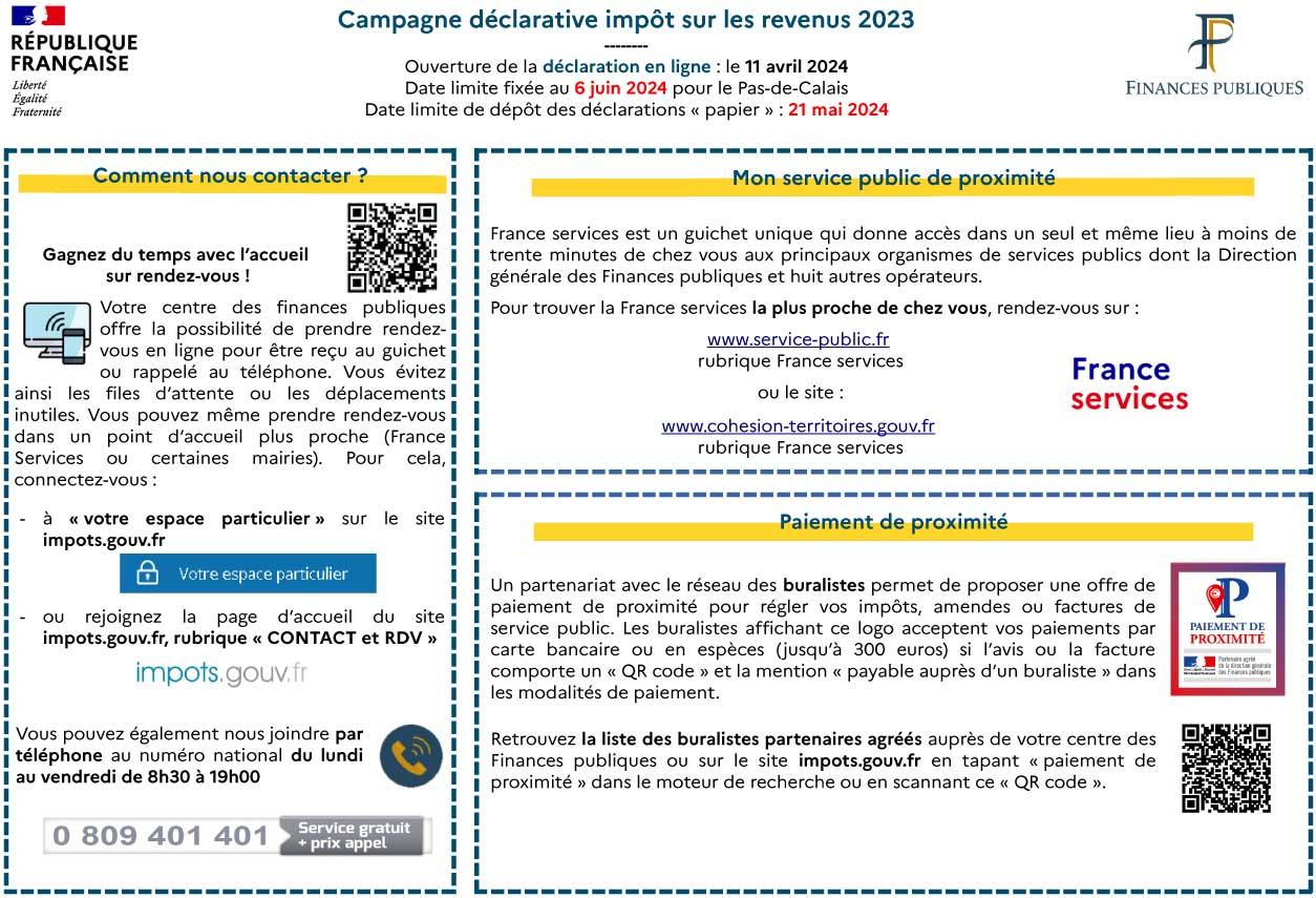 Flyer 3 comment nous contacter campagne ir 2024 vdef