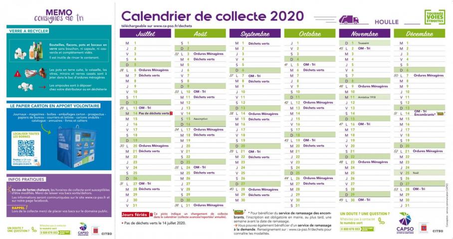 Houlle calendrier collecte pc 2
