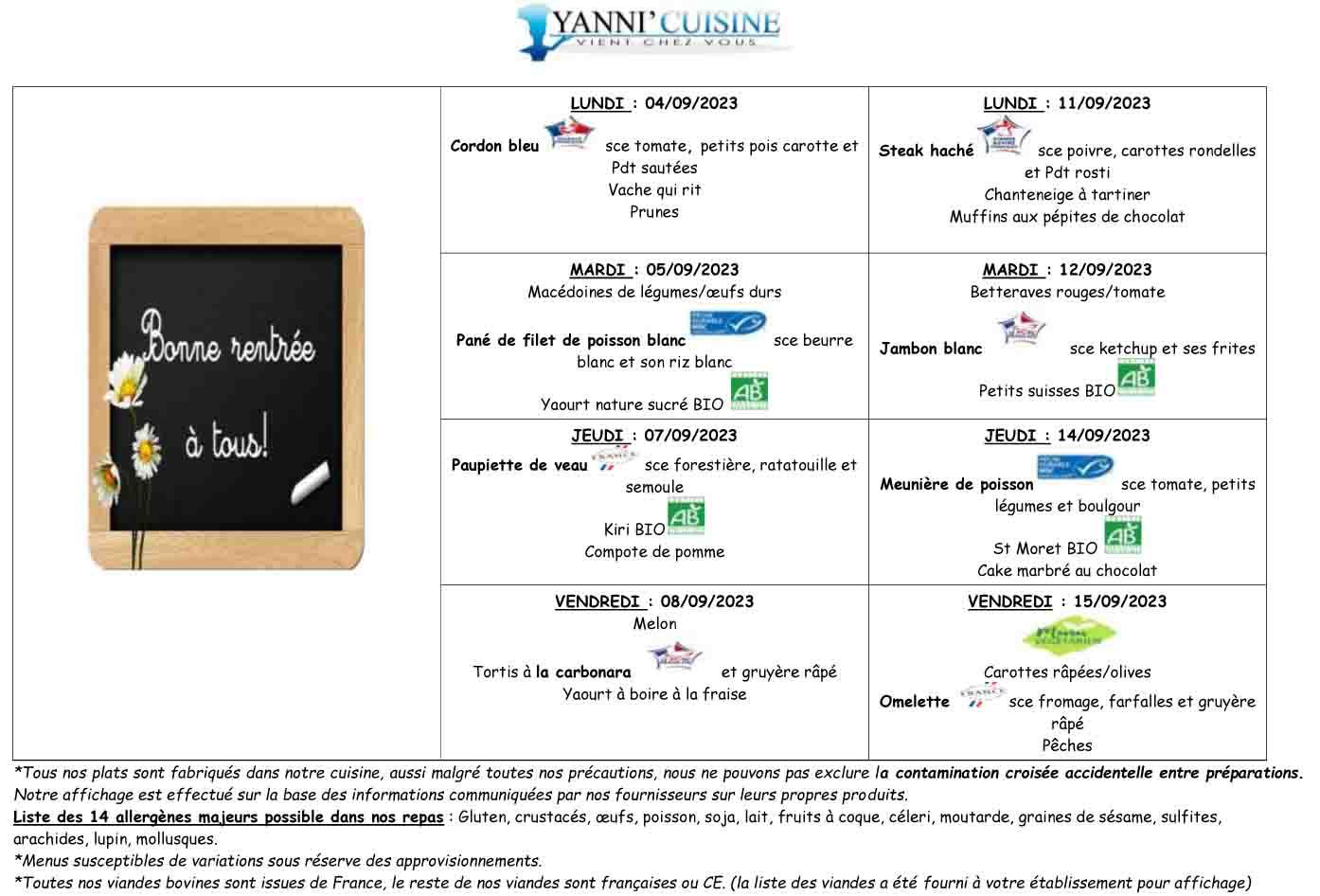 Menu scolaire rentree septembre 2023 1
