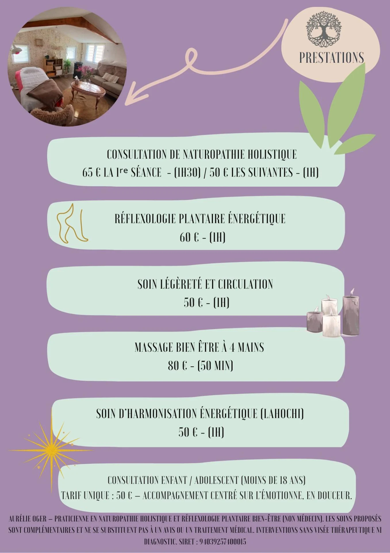 Naturopathie tarifs