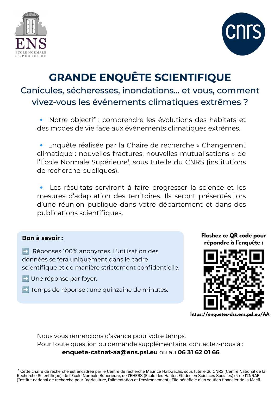 Poster questionnaire ens