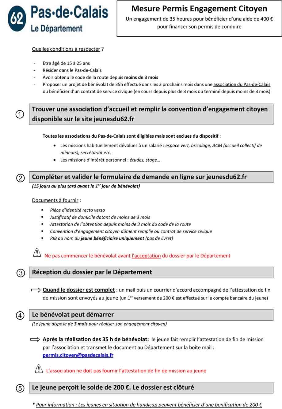 Procedure mesure permis engagement citoyen