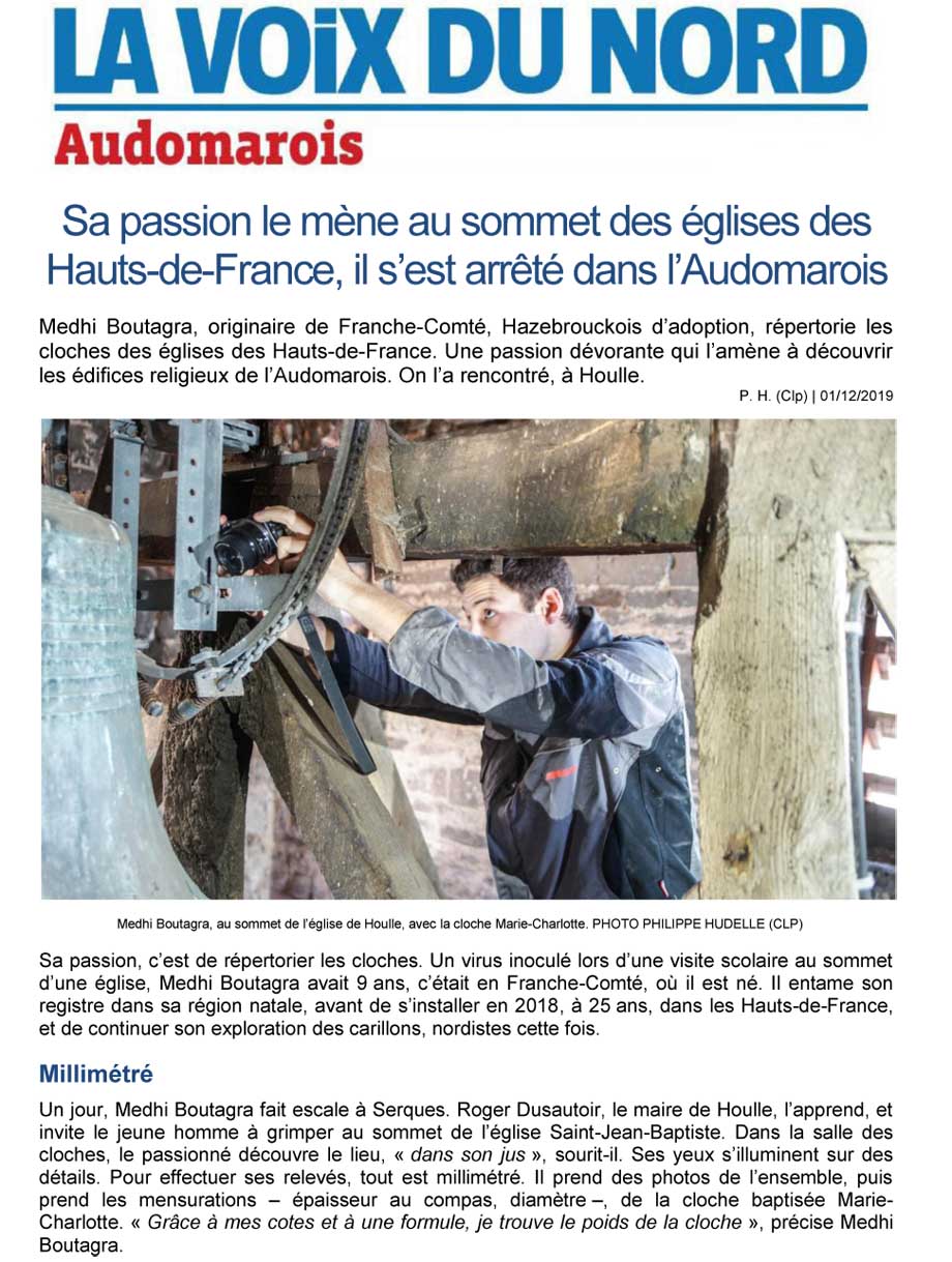 Sa passion le mene au sommet des eglises 1