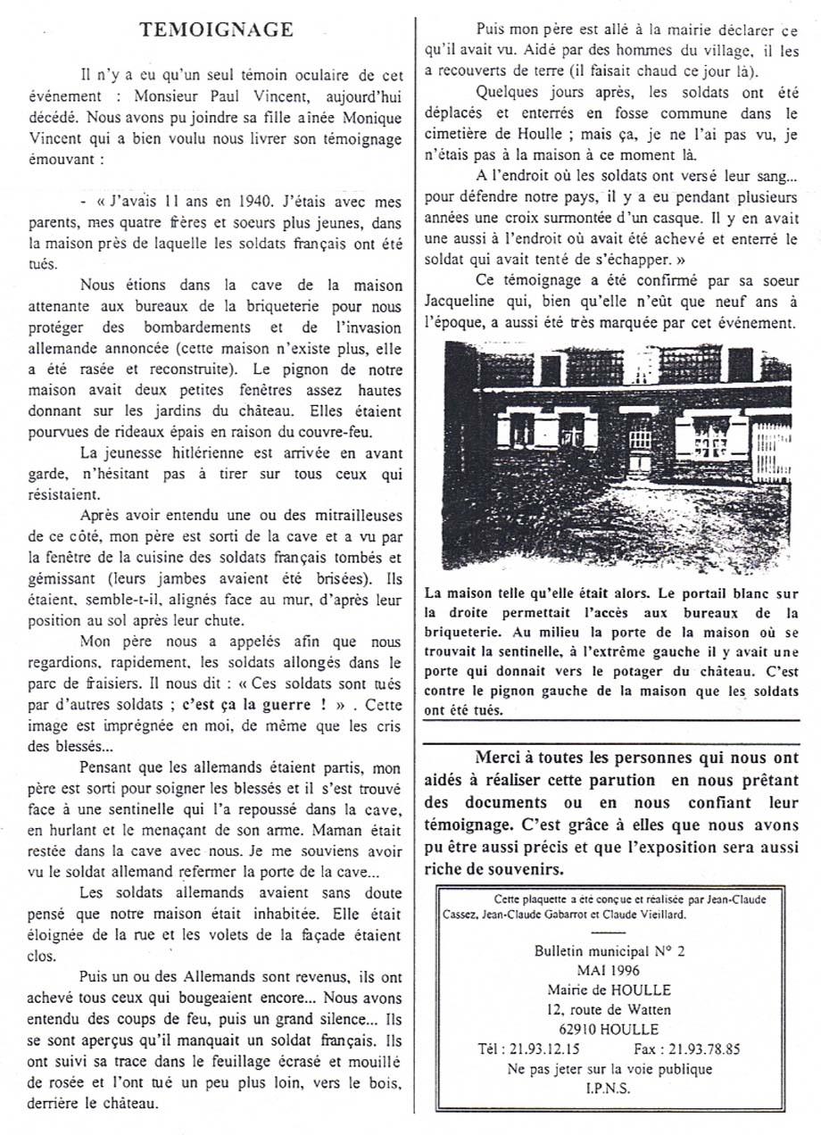 Temoignage 26 mai 40