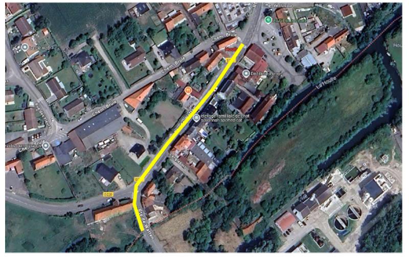 Travaux route de watten plan